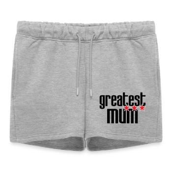 Meilleure Maman - Fête des Mères - Short de survêtement femme premium - gris chiné - Devant - AI Model Female 172 light (172cm)