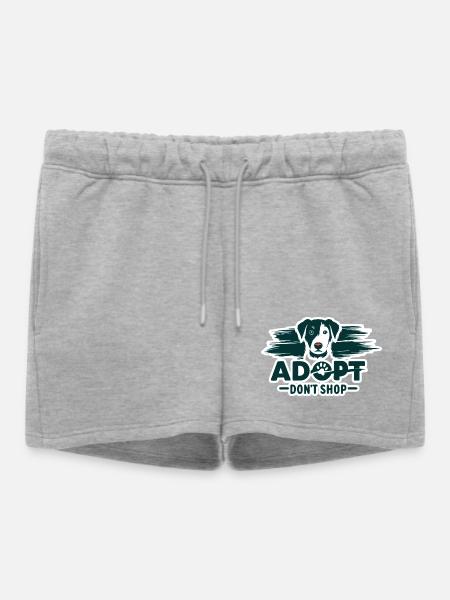 Adoptieren Sie nicht einkaufen 2 - Frauen Premium Organic Sweatshorts - Grau meliert