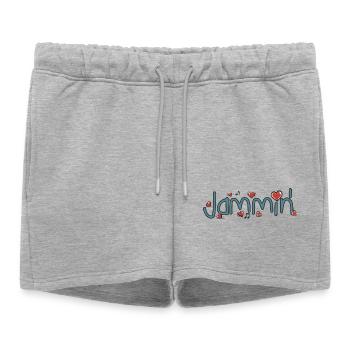 Jammin' - Short de survêtement femme premium - gris chiné - Devant - AI Model Female 172 light (172cm)