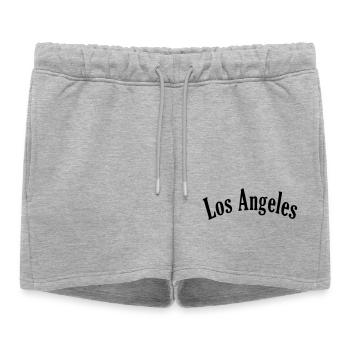Los Angeles 7 - Short de survêtement femme premium - gris chiné - Devant - AI Model Female 172 light (172cm)