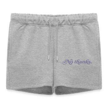 Non merci. - Short de survêtement femme premium - gris chiné - Devant - AI Model Female 172 light (172cm)