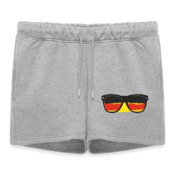Lunettes de soleil Drapeau de l’Allemagne - Short de survêtement femme premium - gris chiné - Devant - AI Model Female 172 light (172cm)