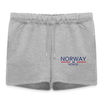 Norvège - Norvège - Norvège - Drapeau - Scandinavie - Short de survêtement femme premium - gris chiné - Devant - AI Model Female 172 light (172cm)