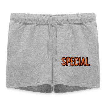 Panneau d’offre spéciale - Short de survêtement femme premium - gris chiné - Devant - AI Model Female 172 light (172cm)