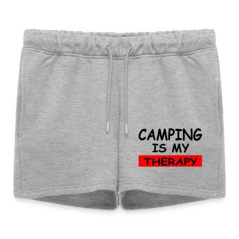 Camping - Short de survêtement femme premium - gris chiné - Devant - AI Model Female 172 light (172cm)