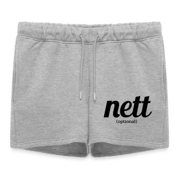 Nice Optional - Women’s Premium Organic Sweatshorts - heather grey - Front - AI Model Female 172 light (172cm)