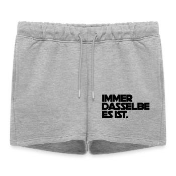 Always the same, it is - Women’s Premium Organic Sweatshorts - heather grey - Front - AI Model Female 172 light (172cm)