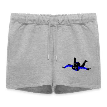 Parachutiste - Short de survêtement femme premium - gris chiné - Devant - AI Model Female 172 light (172cm)