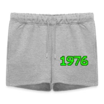 Nerd 1976 - Short de survêtement femme premium - gris chiné - Devant - AI Model Female 172 light (172cm)