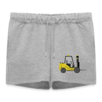 Chariot élévateur - Short de survêtement femme premium - gris chiné - Devant - AI Model Female 172 light (172cm)