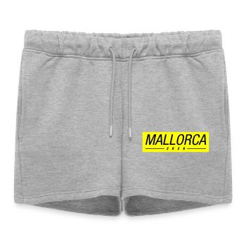 Majorque 2026 Vacances à Majorque - Short de survêtement femme premium - gris chiné - Devant - AI Model Female 172 light (172cm)
