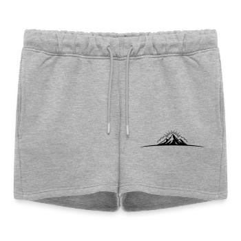Montagnes Symboliques en plein air de Berge - Short de survêtement femme premium - gris chiné - Devant - AI Model Female 172 light (172cm)