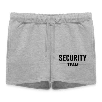 Équipe de sécurité – Sécurité | Ordre | Chemise de l’équipe - Short de survêtement femme premium - gris chiné - Devant - AI Model Female 172 light (172cm)