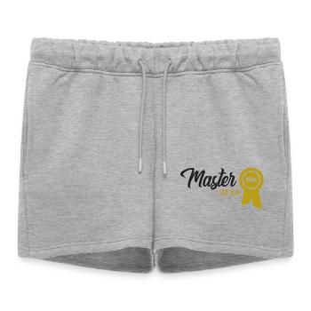 Master 2026 Diplôme - Short de survêtement femme premium - gris chiné - Devant - AI Model Female 172 light (172cm)