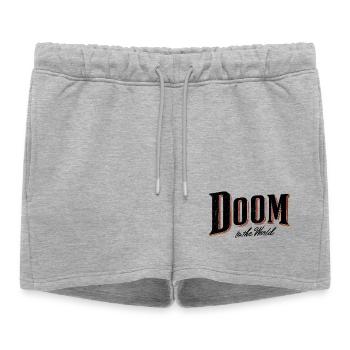 Le destin au monde - Short de survêtement femme premium - gris chiné - Devant - AI Model Female 172 light (172cm)