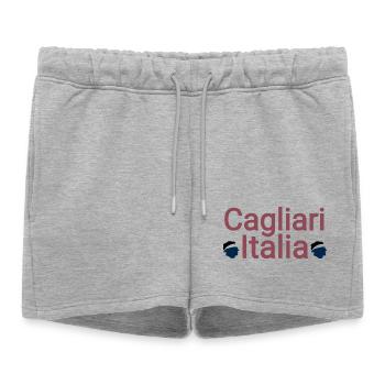 Cagliari - Short de survêtement femme premium - gris chiné - Devant - AI Model Female 172 light (172cm)