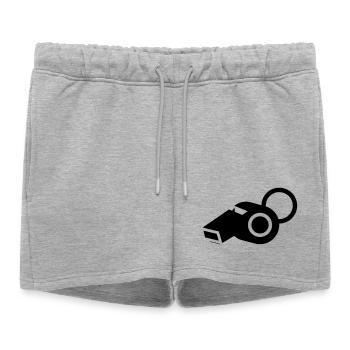 Entraîneur arbitre de sifflet - Short de survêtement femme premium - gris chiné - Devant - AI Model Female 172 light (172cm)