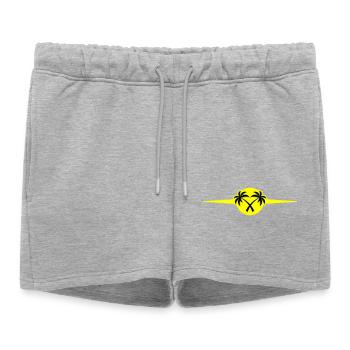 Icône de Palm Trees Beach - Short de survêtement femme premium - gris chiné - Devant - AI Model Female 172 light (172cm)
