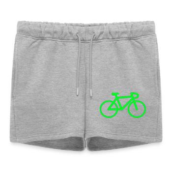 Roue de vélo - Short de survêtement femme premium - gris chiné - Devant - AI Model Female 172 light (172cm)
