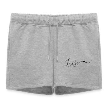 Luise Surname First name Decorative - Women’s Premium Organic Sweatshorts - heather grey - Front - AI Model Female 172 light (172cm)