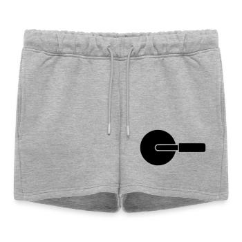 Couteau à roue coupe-pizza - Short de survêtement femme premium - gris chiné - Devant - AI Model Female 172 light (172cm)