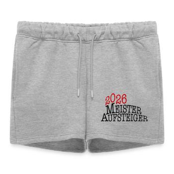 Champion et équipe promue 2026 - Short de survêtement femme premium - gris chiné - Devant - AI Model Female 172 light (172cm)