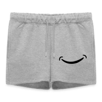 sourire - Short de survêtement femme premium - gris chiné - Devant - AI Model Female 172 light (172cm)