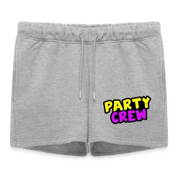 Équipe de fête - Short de survêtement femme premium - gris chiné - Devant - AI Model Female 172 light (172cm)