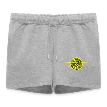 Symbole du houblon - Short de survêtement femme premium - gris chiné - Devant - AI Model Female 172 light (172cm)