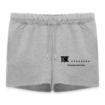 Nouveau groupe - Short de survêtement femme premium - gris chiné - Devant - AI Model Female 172 light (172cm)