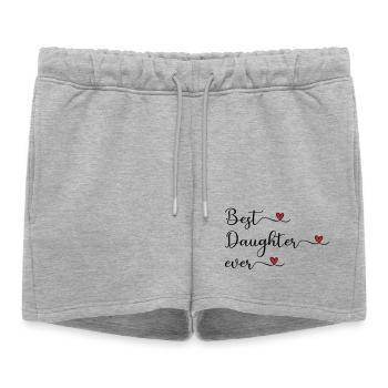Best Daughter ever - Women’s Premium Organic Sweatshorts - heather grey - Front - AI Model Female 172 light (172cm)