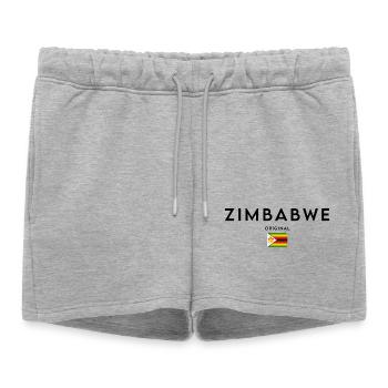 Fierté zimbabwéenne, design minimaliste et élégant - Short de survêtement femme premium - gris chiné - Devant - AI Model Female 172 light (172cm)