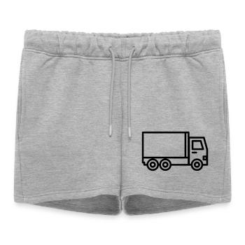 camion - Short de survêtement femme premium - gris chiné - Devant - AI Model Female 172 light (172cm)