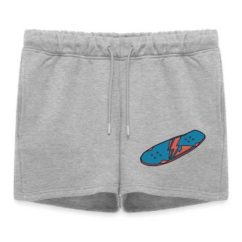 Skateboard Deck Urban Street - Short de survêtement femme premium - gris chiné - Devant - AI Model Female 172 light (172cm)