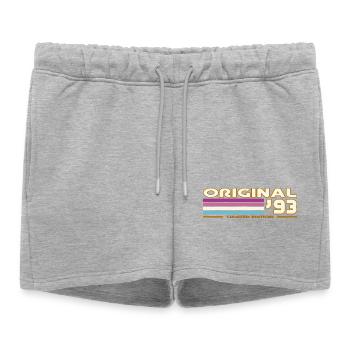 1993 - Women’s Premium Organic Sweatshorts - heather grey - Front - AI Model Female 172 light (172cm)