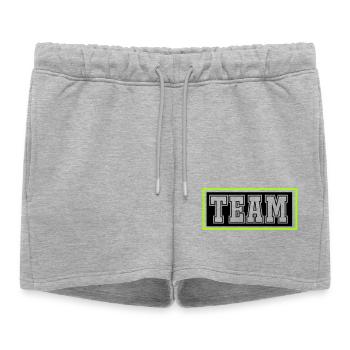 Équipe - Short de survêtement femme premium - gris chiné - Devant - AI Model Female 172 light (172cm)