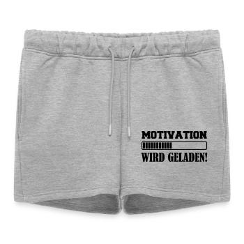 La motivation se met en marche - Short de survêtement femme premium - gris chiné - Devant - AI Model Female 172 light (172cm)