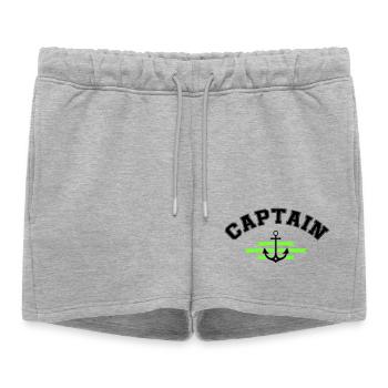 Capitaine d’ancre - Short de survêtement femme premium - gris chiné - Devant - AI Model Female 172 light (172cm)