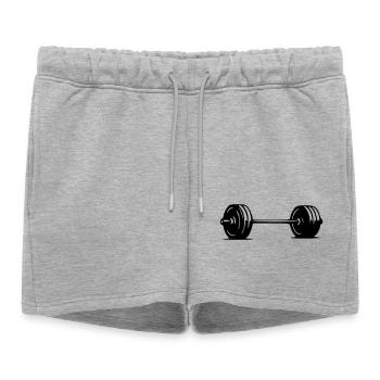 Haltère - Short de survêtement femme premium - gris chiné - Devant - AI Model Female 172 light (172cm)
