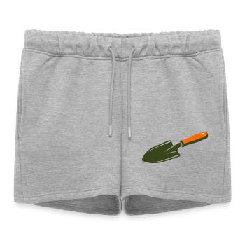 Jardin de chasse au trésor Spelel Trowel - Short de survêtement femme premium - gris chiné - Devant - AI Model Female 172 light (172cm)