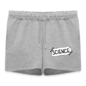 Déclaration scientifique : Déclaration sur l’éducation des nerds - Short de survêtement femme premium - gris chiné - Devant - AI Model Female 172 light (172cm)