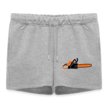 Tronçonneuse Tronçonneuse Bûcheron Bûcheron - Short de survêtement femme premium - gris chiné - Devant - AI Model Female 172 light (172cm)