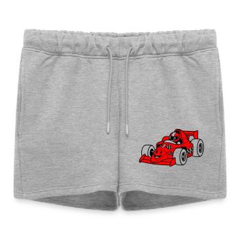 Enfant de la voiture de course - Short de survêtement femme premium - gris chiné - Devant - AI Model Female 172 light (172cm)