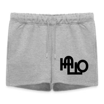Bonjour, bienvenue - Short de survêtement femme premium - gris chiné - Devant - AI Model Female 172 light (172cm)
