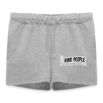 Les gens gentils sont mon genre de gentillesse - Short de survêtement femme premium - gris chiné - Devant - AI Model Female 172 light (172cm)