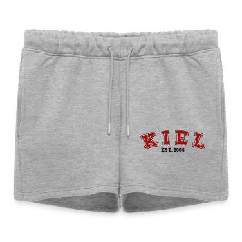 Kiel Fondé en 2006 - Short de survêtement femme premium - gris chiné - Devant - AI Model Female 172 light (172cm)