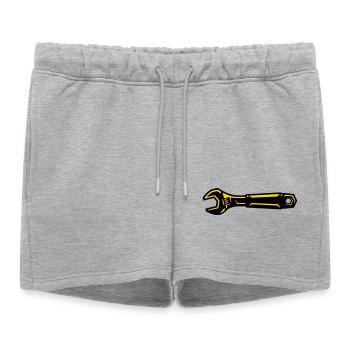 Wrench Tool Mechanic Screwdriver - Women’s Premium Organic Sweatshorts - heather grey - Front - AI Model Female 172 light (172cm)