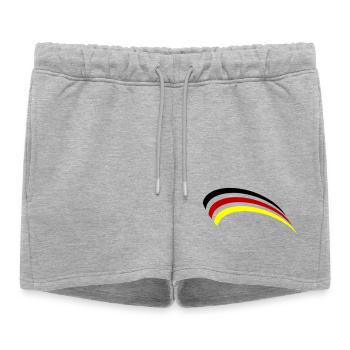 Conception du drapeau allemand - Short de survêtement femme premium - gris chiné - Devant - AI Model Female 172 light (172cm)