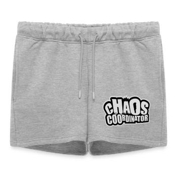 Coordinateur du Chaos Titre drôle Parents Teacher Logo - Short de survêtement femme premium - gris chiné - Devant - AI Model Female 172 light (172cm)