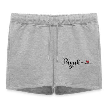 Physique - Short de survêtement femme premium - gris chiné - Devant - AI Model Female 172 light (172cm)